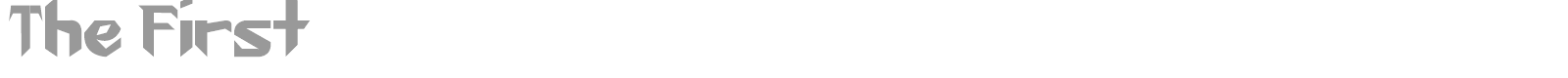 The First font preview